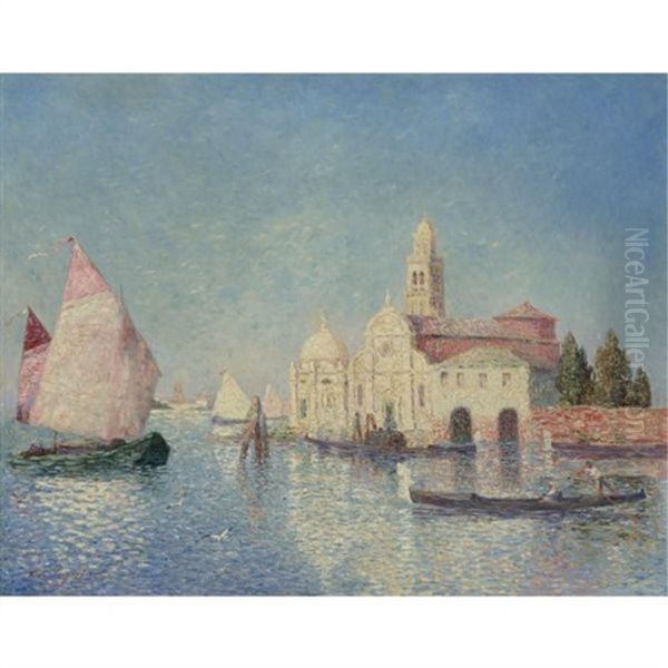 View Of Venice Oil Painting by Ferdinand du Puigaudeau