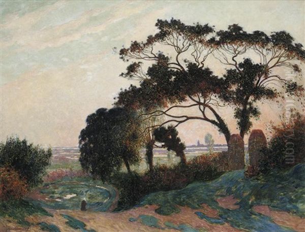 Paysage Des Coteaux De Guerande Oil Painting by Ferdinand du Puigaudeau