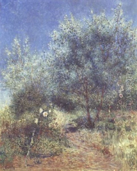 Le Jardin De L'artiste Au Manoir De Kervaudu Oil Painting by Ferdinand du Puigaudeau