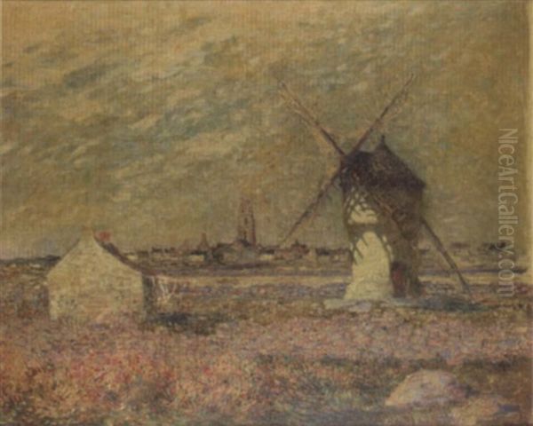 Le Moulin De La Masse, Bourg De Batz Oil Painting by Ferdinand du Puigaudeau