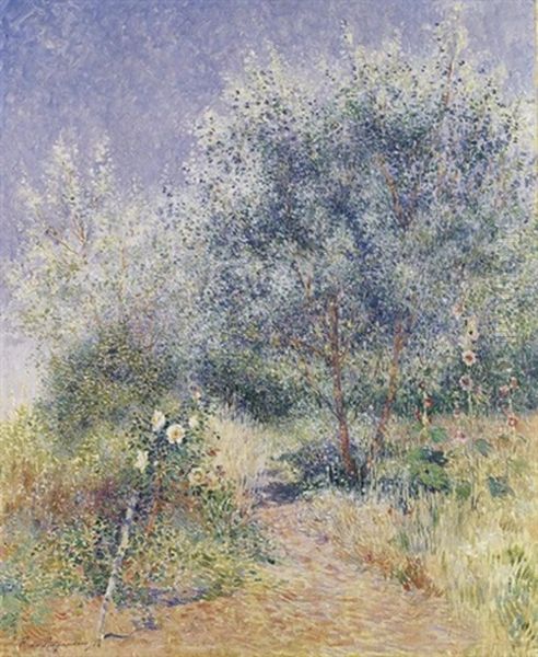 Jardin Au Rosier Blanc Oil Painting by Ferdinand du Puigaudeau