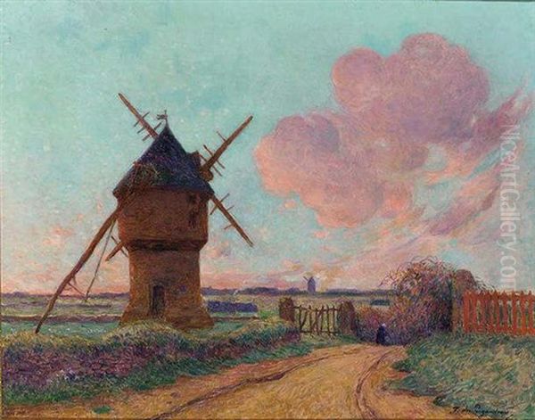 Moulin De La Mass Oil Painting by Ferdinand du Puigaudeau