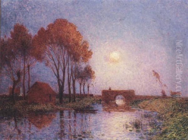 Pont De Pendille Oil Painting by Ferdinand du Puigaudeau