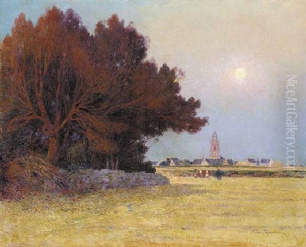 Effet De Lumiere, Sur Le Croisic Oil Painting by Ferdinand du Puigaudeau