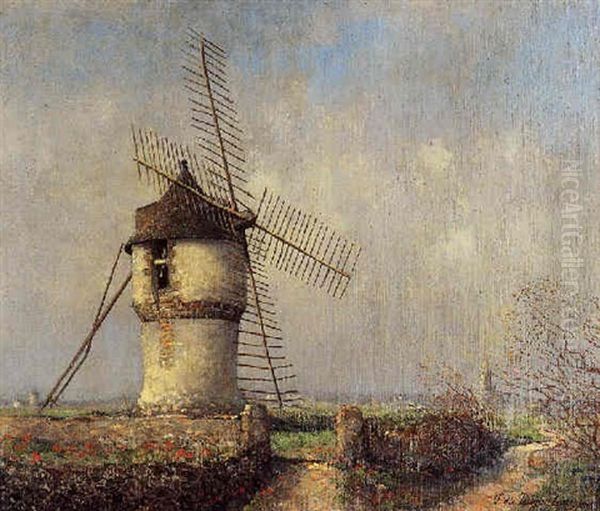 Moulin En Bretagne Oil Painting by Ferdinand du Puigaudeau