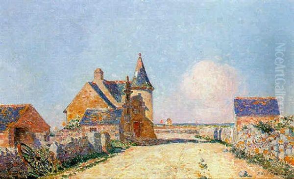 Le Manoir De Kervaudu Oil Painting by Ferdinand du Puigaudeau