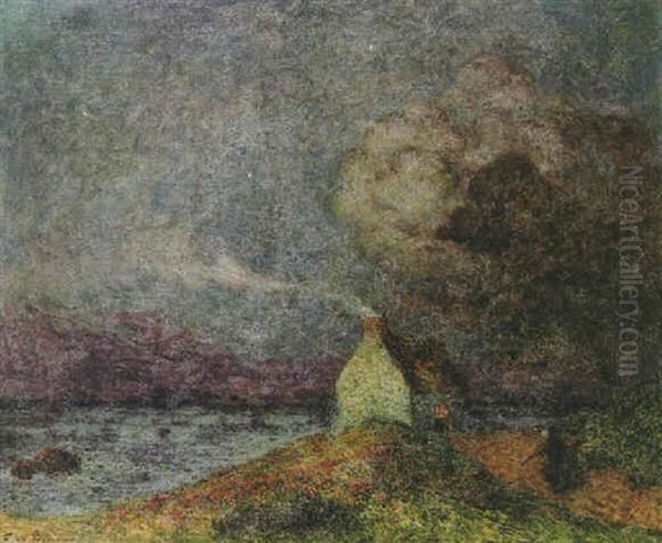 Bord De Mer, La Nuit En Bretagne Oil Painting by Ferdinand du Puigaudeau