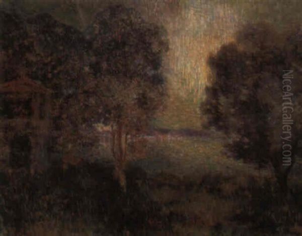 Sous Bois Oil Painting by Ferdinand du Puigaudeau