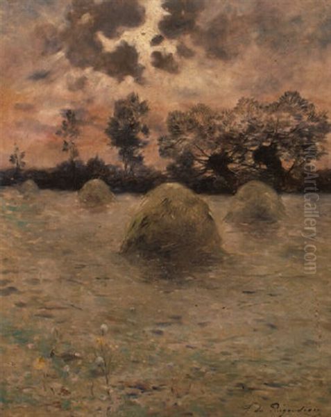 Les Meules Oil Painting by Ferdinand du Puigaudeau