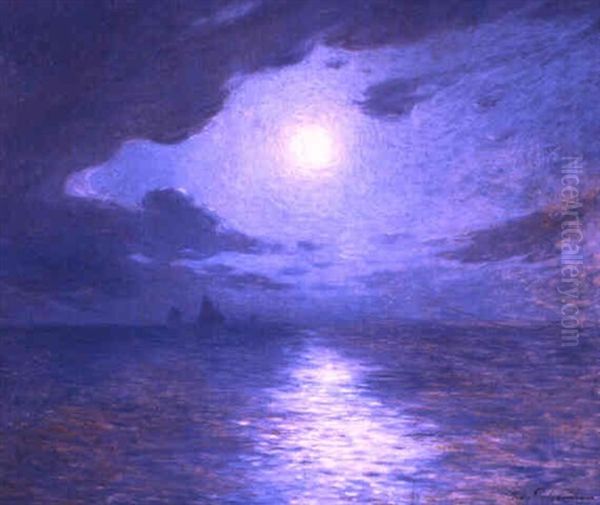 Crepuscule Oil Painting by Ferdinand du Puigaudeau