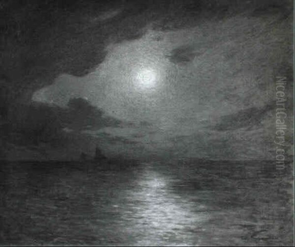 Crepuscule Oil Painting by Ferdinand du Puigaudeau