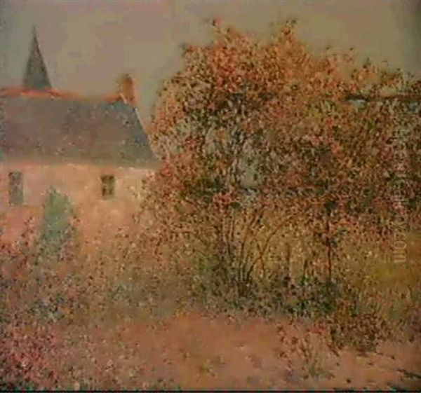 Le Manoir Du Kervaudu - Au Croisic Oil Painting by Ferdinand du Puigaudeau