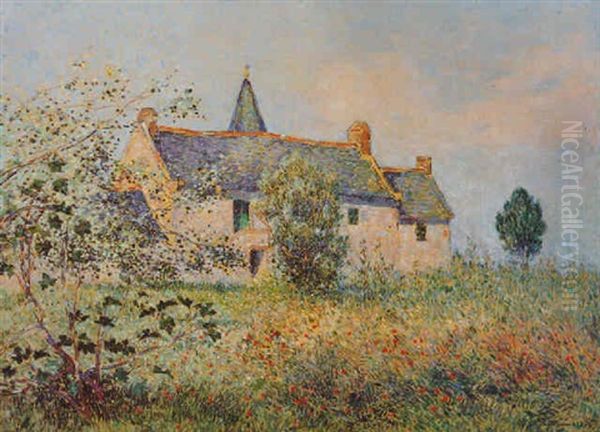 Le Manoir De Vervaudaux Oil Painting by Ferdinand du Puigaudeau