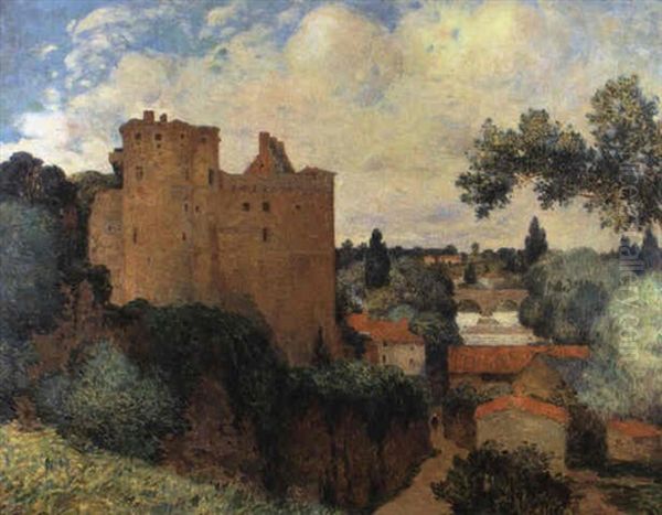 Le Chateau De Clisson Oil Painting by Ferdinand du Puigaudeau