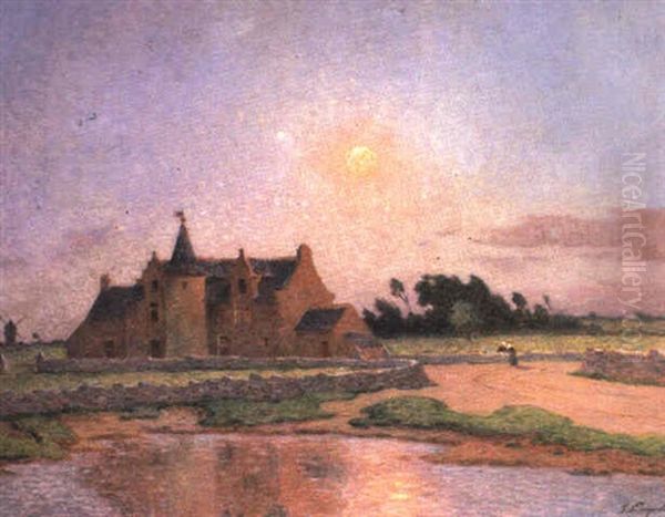 Le Manoir De L'artiste Oil Painting by Ferdinand du Puigaudeau