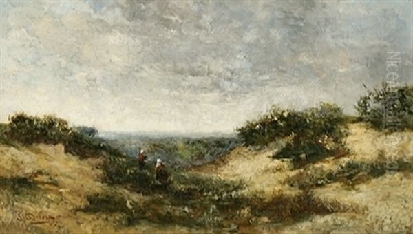 Promenade Dans Les Dunes Oil Painting by Louis A. Dubois