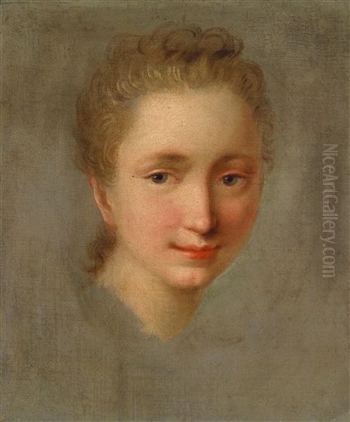 Bildnis Einer Jungen Frau Oil Painting by Nicolas-Anne Dubois