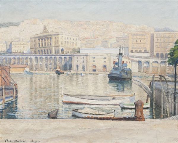 Le Port D'alger Oil Painting by Paul Emile Dubois