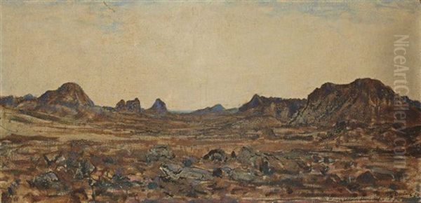 Le Hoggar Oil Painting by Paul Emile Dubois