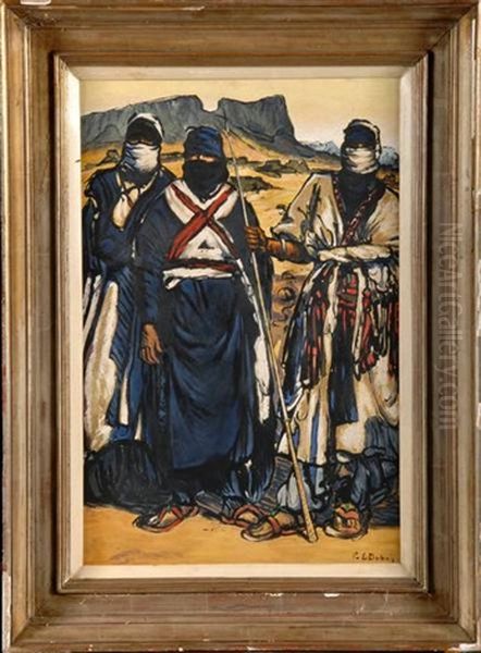 Les Hommes Bleus Du Desert Oil Painting by Paul Emile Dubois