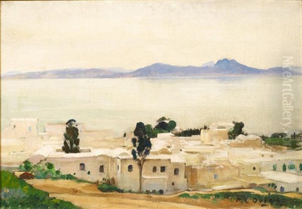 Sidi Bou Said Oil Painting by Paul Emile Dubois