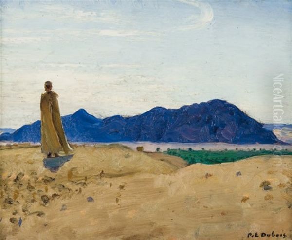 Paysage Anime Du Hoggar Oil Painting by Paul Emile Dubois