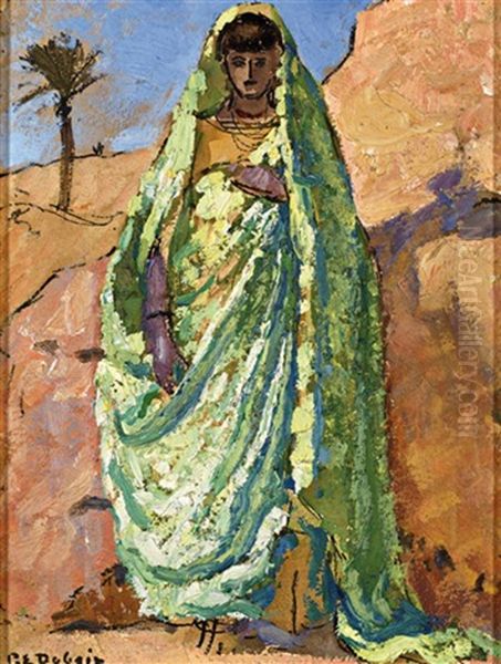 Yamila Princesse Des Sables Ou Princesse Verte Oil Painting by Paul Emile Dubois