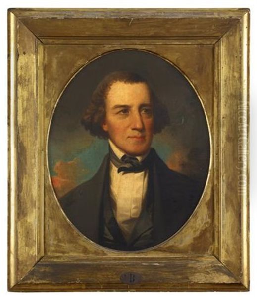 Portrait Of Dr. Robert Maskell Patterson Iv (1787-1854) Oil Painting by Samuel F. Dubois