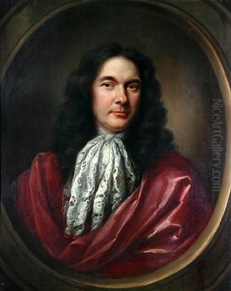 A Portrait Of Josiah Didston Oil Painting by Simon Dubois