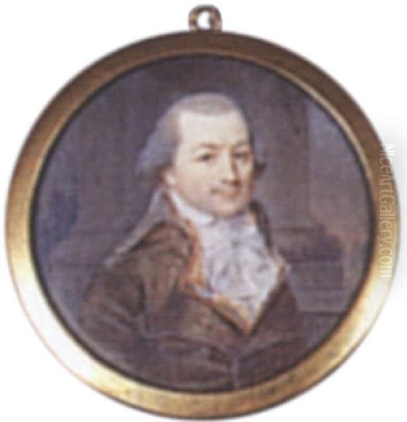 Portrait D'homme Oil Painting by Augustin Dubourg