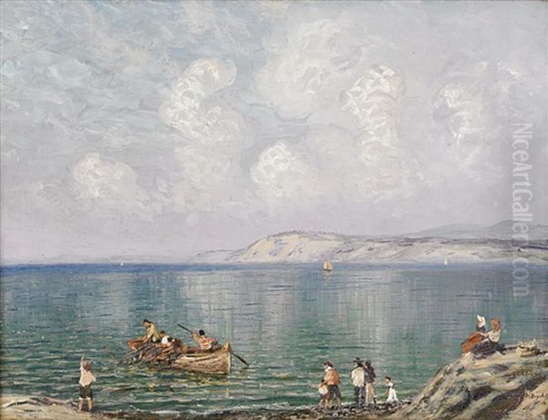 View From Oil Painting by Nikolai Nikanorovich Dubovskoy