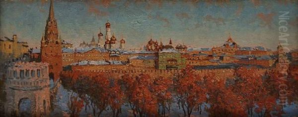 Blick Auf Moskau Im Herbst Oil Painting by Nikolai Nikanorovich Dubovskoy