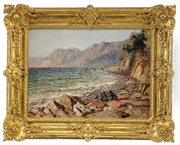 Coastal View Oil Painting by Nikolai Nikanorovich Dubovskoy