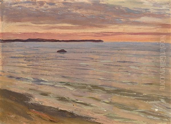 Sunrise At The Sea Oil Painting by Nikolai Nikanorovich Dubovskoy