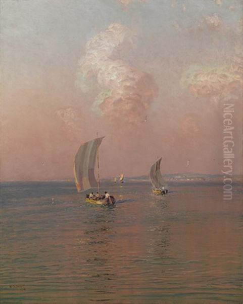 Evening Falls Oil Painting by Nikolai Nikanorovich Dubovskoy