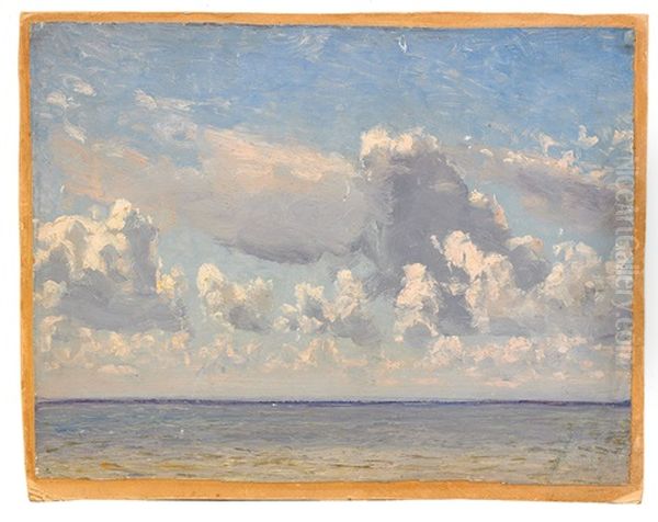 Study Of Clouds Off The Coast Oil Painting by Nikolai Nikanorovich Dubovskoy