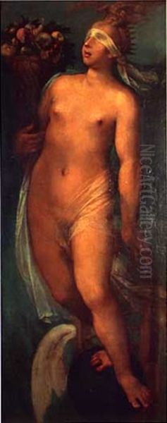 Allegorie De La Fortune Oil Painting by Toussaint Dubreuil