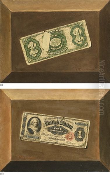 Billets D'un Dollar Oil Painting by Victor Dubreuil