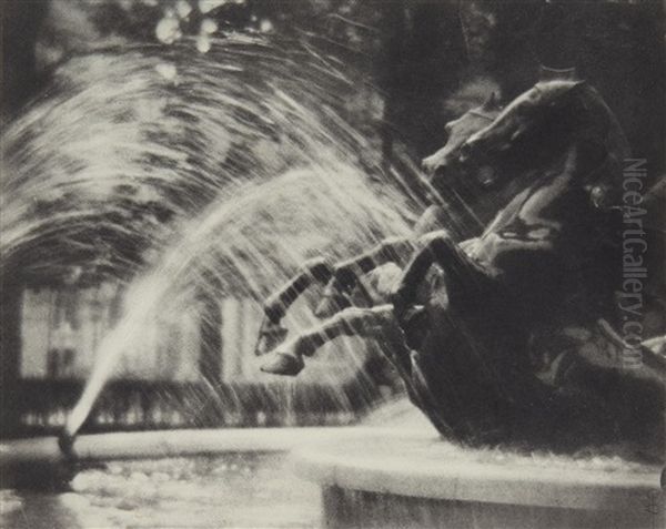 Au Luxembourg' (la Fontaine De Carpeaux Au Luxembourg) by Pierre Dubreuil