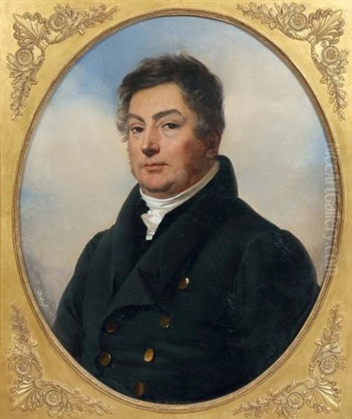 Portrait Presume De Calixte Foucher De Brandois Oil Painting by Claude Marie Dubufe