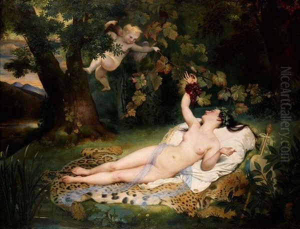 Erigone Ou Allegorie De L'automne Oil Painting by Claude Marie Dubufe