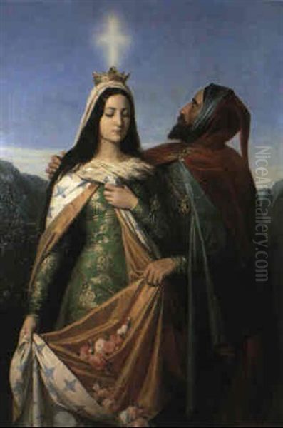 La Conversion Du Maure Oil Painting by Edouard Louis Dubufe