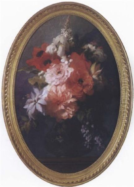 Bouquet De Fleurs Oil Painting by Edouard Dubuffe