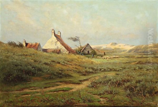 Bergerie Pres Des Dunes Oil Painting by Daniel Duchemin