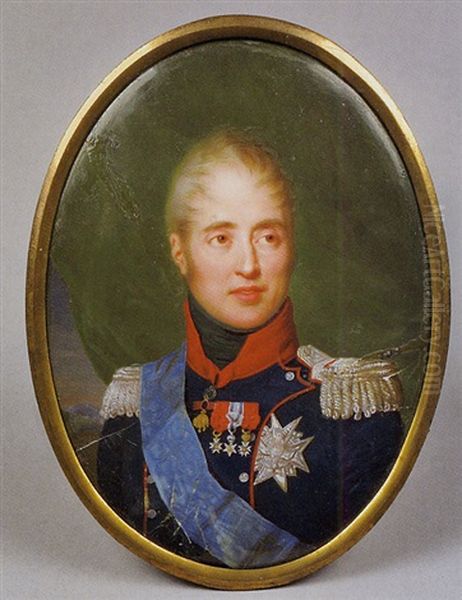 Konig Karl X. Von Frankreich Oil Painting by Jean Baptiste Joseph Duchesne