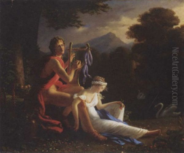 Orpheus And Euridice Oil Painting by Louis Ducis