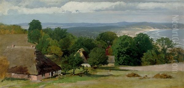 Ostseekuste Im Sommer Oil Painting by Eugen Gustav Duecker