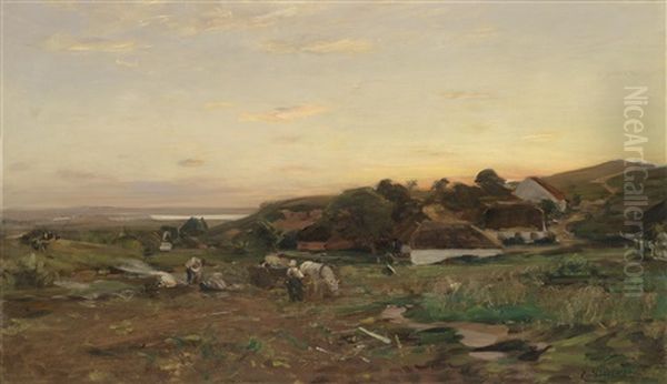 Partie An Der Kuste Estlands Oil Painting by Eugen Gustav Duecker