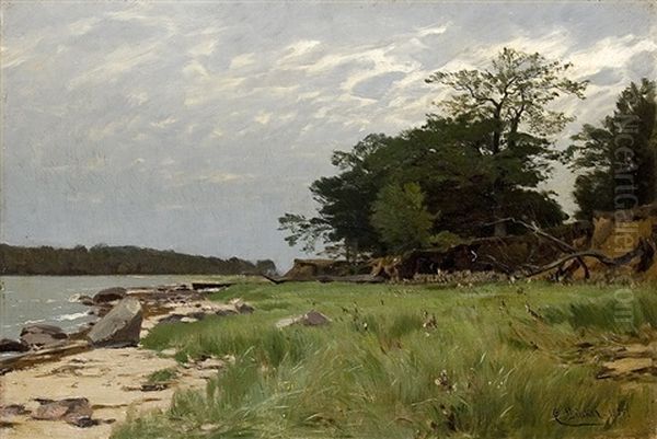 An Der Ostseekuste Oil Painting by Eugen Gustav Duecker