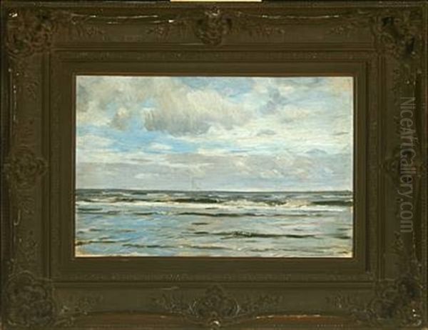 Breakers Oil Painting by Eugen Gustav Duecker